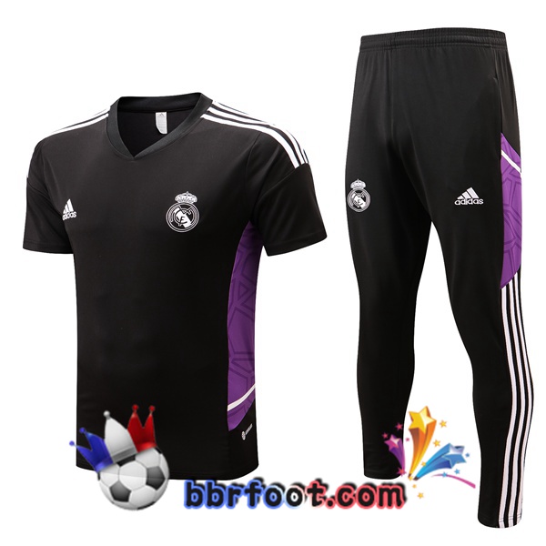 Training T-Shirts Real Madrid + Pantalon Noir 2022/2023