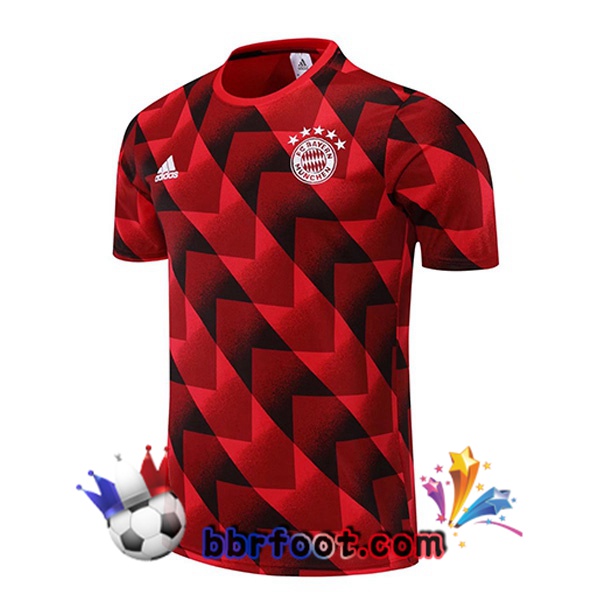 Training T-Shirts Bayern Munich Rouge Noir 2022/2023
