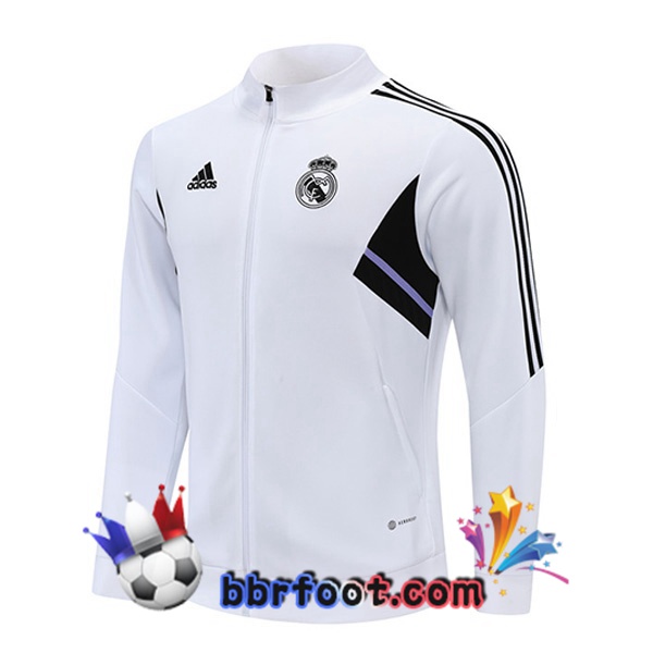 Veste Foot Real Madrid Blanc 2022/2023