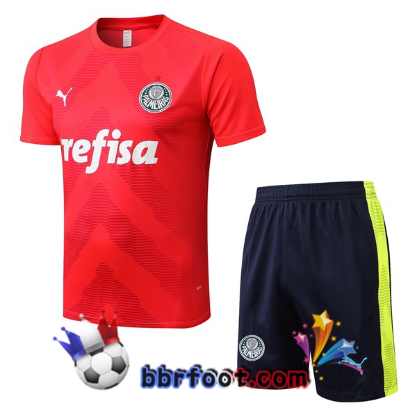 Training T-Shirts Palmeiras + Shorts Rouge 2022/2023