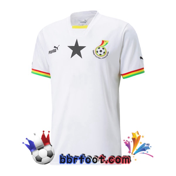 Maillots Equipe De Ghana Domicile Blanc 2022/2023