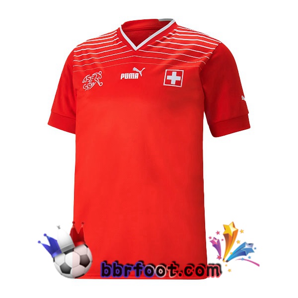 Maillots Equipe De Suisse Domicile Rouge 2022/2023