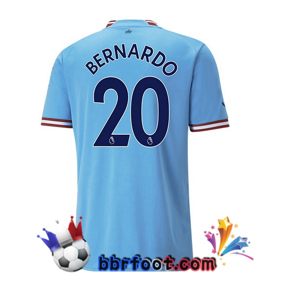 Maillot Foot Manchester City (Bernardo Silva 20) Domicile Bleu 2022/2023