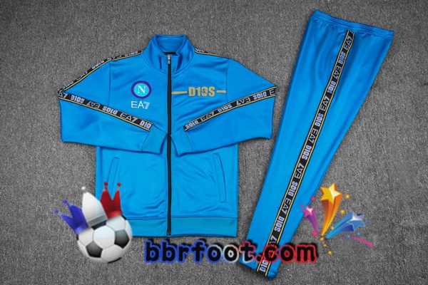 Veste Survetement Foot SSC Naples Bleu 2022/2023