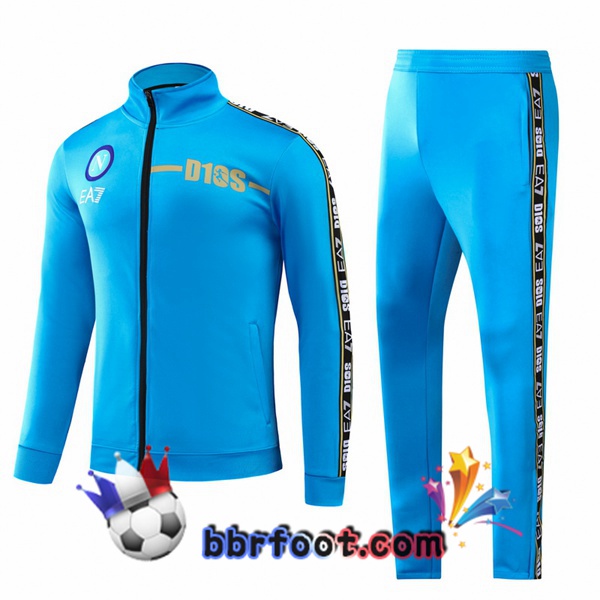 Veste Survetement Foot SSC Naples Bleu 2022/2023