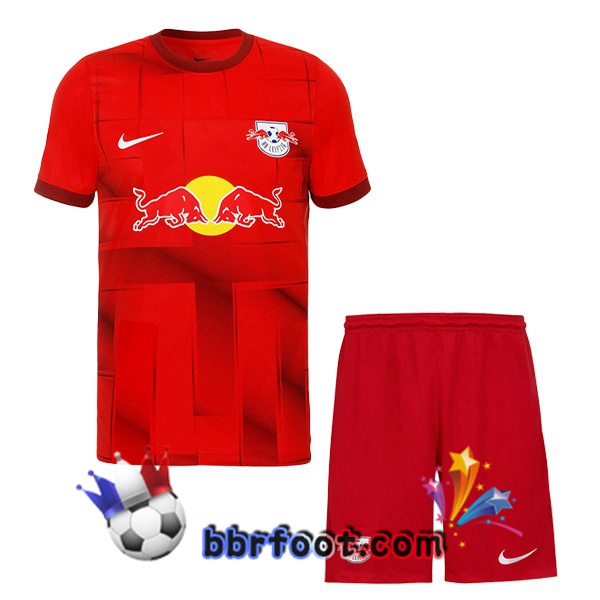Maillot Foot RB Leipzig Enfant Exterieur Rouge 2022/2023