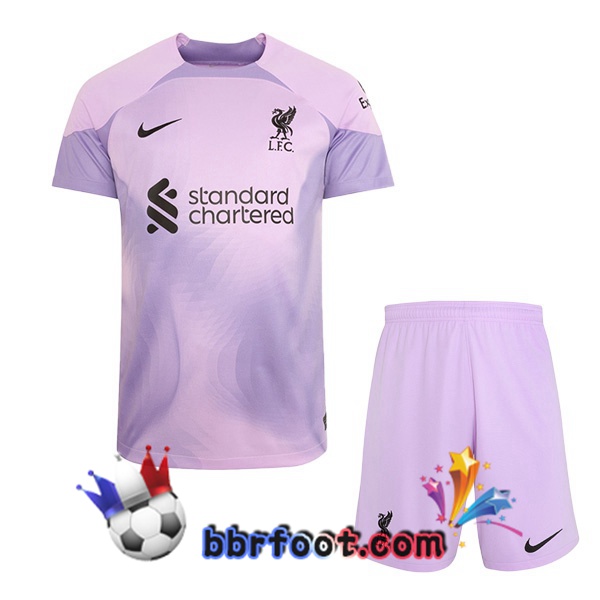 Maillot Foot FC Liverpool Enfant Gardien de but Pourpre 2022/2023
