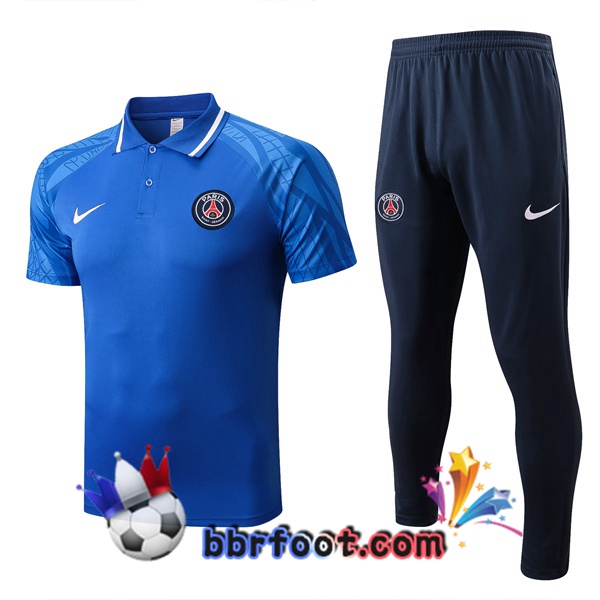 Polo Foot Paris PSG + Pantalon Bleu 2022/2023