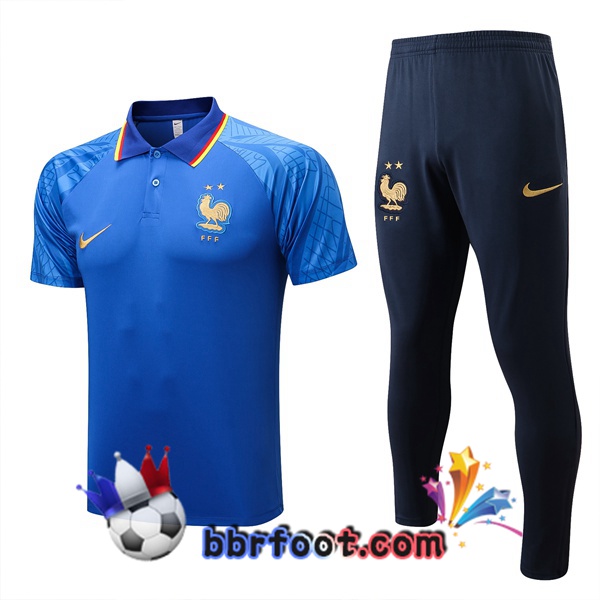 Polo Foot France + Pantalon Bleu 2022/2023