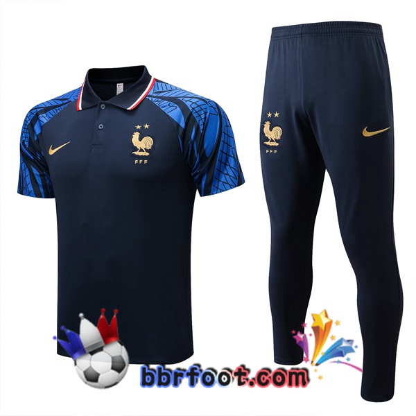 Polo Foot France + Pantalon Bleu Royal 2022/2023
