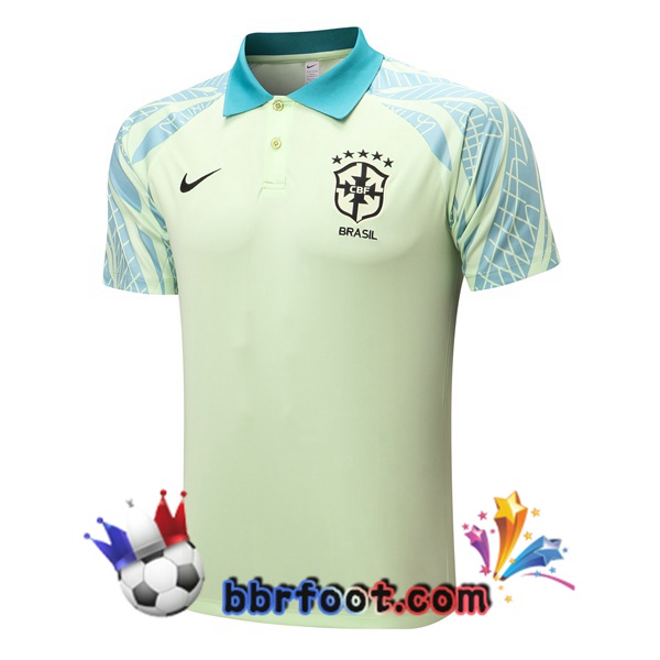 Polo Foot Bresil Vert 2022/2023