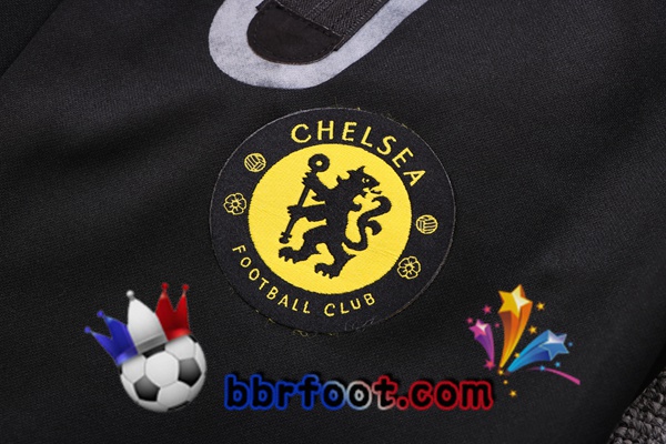 Veste A Capuche Survetement Foot FC Chelsea Noir 2022/2023