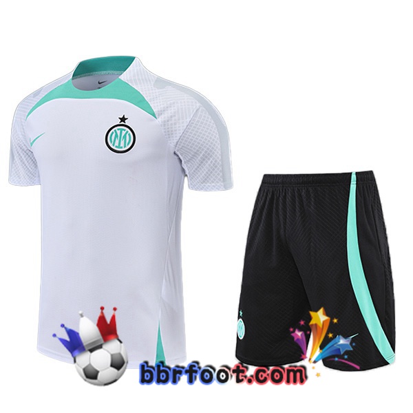 Training T-Shirts Inter Milan + Shorts Blanc 2022/2023