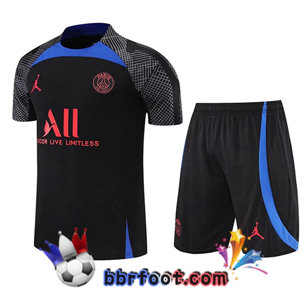Training T-Shirts Paris PSG + Shorts Noir 2022/2023