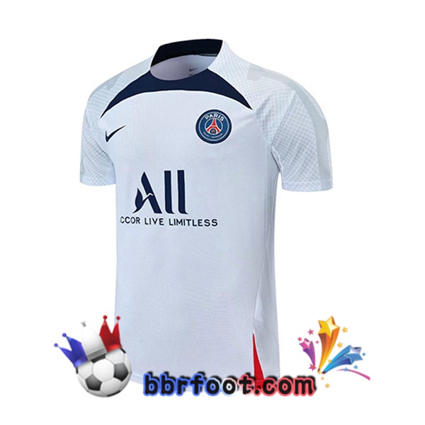 Training T-Shirts Paris PSG Blanc 2022/2023