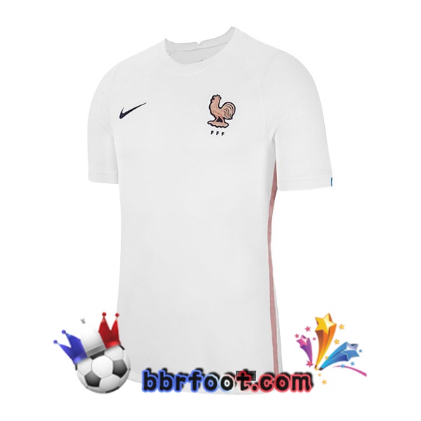 Maillots Equipe De France Femme Exterieur Blanc Euro Féminin 2022