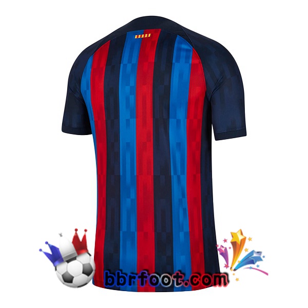 Maillot Foot FC Barcelone Domicile Rouge Bleu 2022/2023