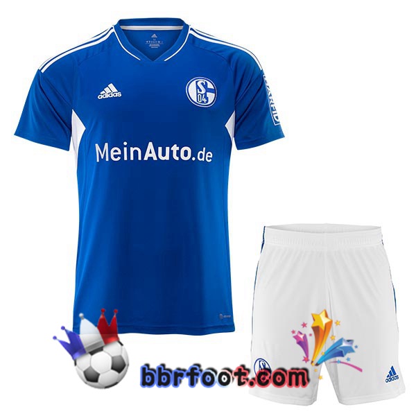 Maillot Foot Schalke 04 Enfant Domicile Bleu 2022/2023