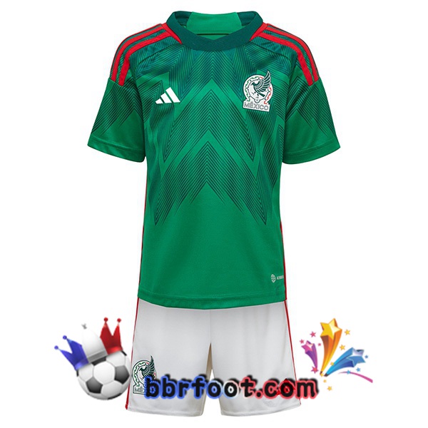 Maillots Equipe De Mexique Enfant Domicile Vert 2022/2023