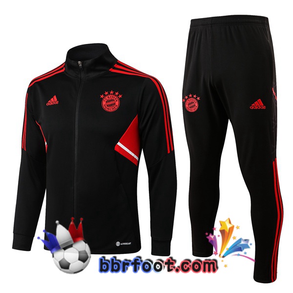 Veste Survetement Foot Bayern Munich Noir 2022/2023