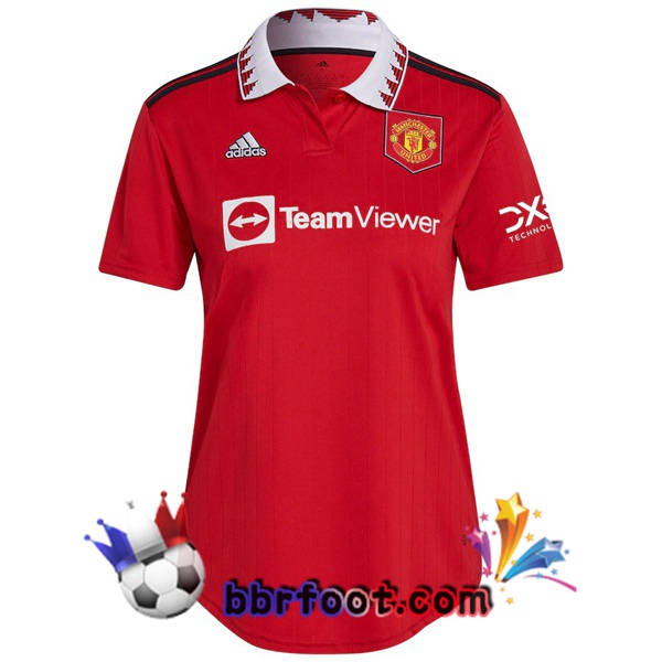 Maillot Foot Manchester United Femme Domicile Rouge 2022/2023