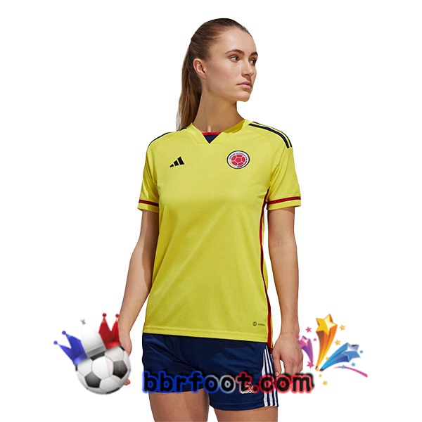Maillots Equipe De Colombie Femme Domicile Jaune 2022/2023