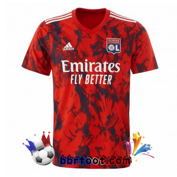 Maillot Foot Lyon OL Exterieur Rouge 2022/2023