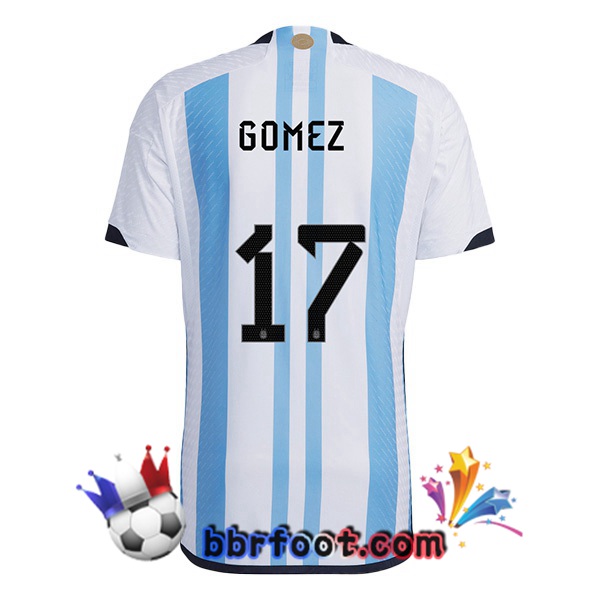 Maillots Equipe De Argentine (GOMEZ 17) Domicile Bleu Blanc 2022/2023