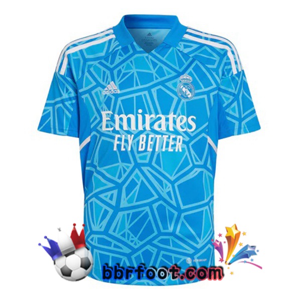 Maillot Foot Real Madrid Gardien de but Bleu 2022/2023