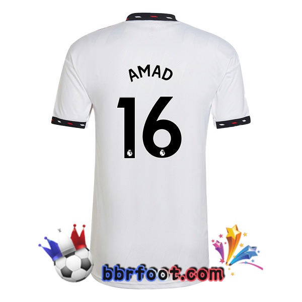 Maillot Foot Manchester United (AMAD 16) Exterieur Blanc 2022/2023