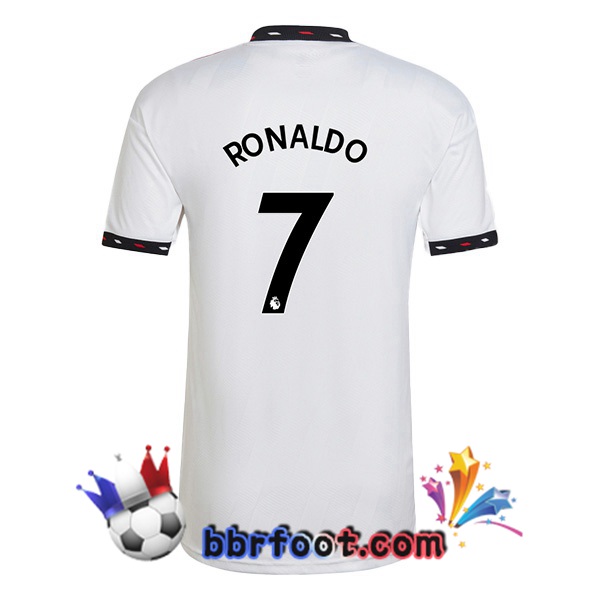 Maillot Foot Manchester United (RONALDO 7) Exterieur Blanc 2022/2023