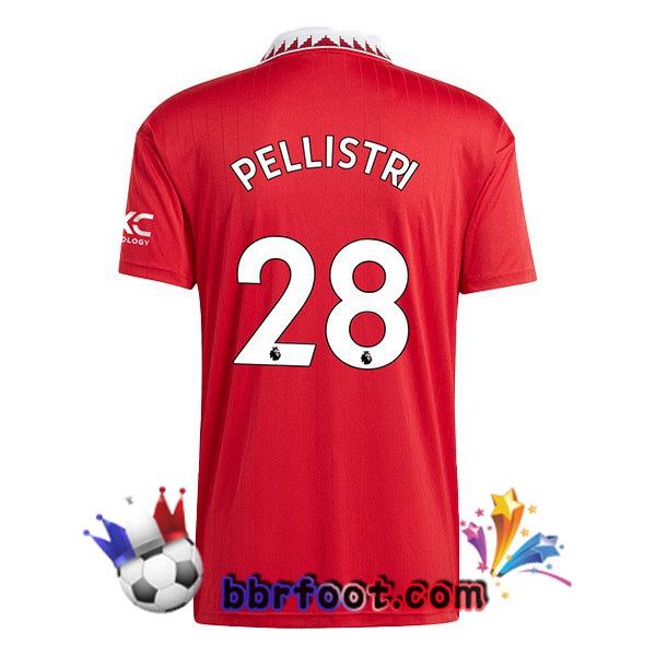 Maillot Foot Manchester United (PELLISTRI 28) Domicile Rouge 2022/2023