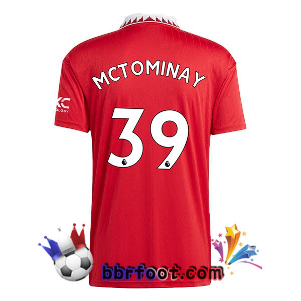 Maillot Foot Manchester United (MCTOMINAY 39) Domicile Rouge 2022/2023