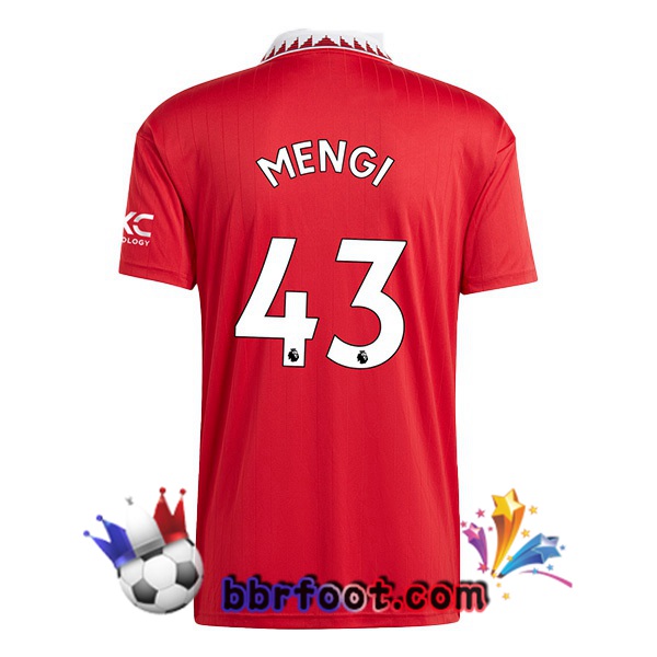 Maillot Foot Manchester United (MENGI 43) Domicile Rouge 2022/2023