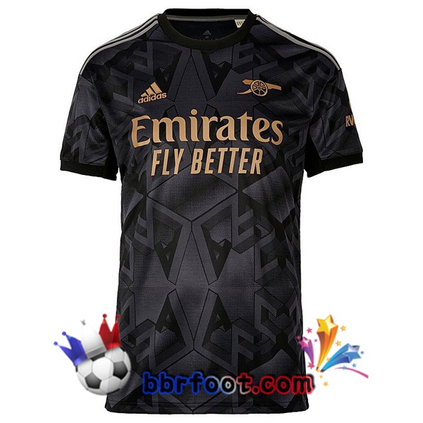 Maillot Foot Arsenal Exterieur Noir 2022/2023