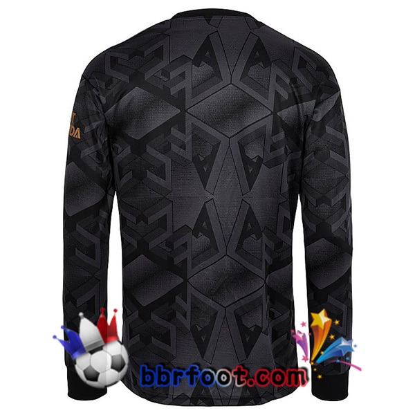 Maillot Foot Arsenal Exterieur Manche Longue Noir 2022/2023