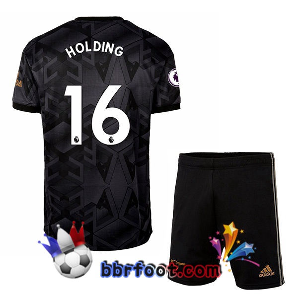 Maillot Foot Arsenal (HOLDING 16) Enfant Exterieur Noir 2022/2023
