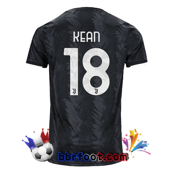 Maillot Foot Juventus (KEAN 18) Exterieur Noir 2022/2023