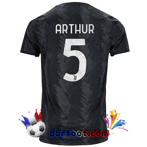 Maillot Foot Juventus (ARTHUR 5) Exterieur Noir 2022/2023