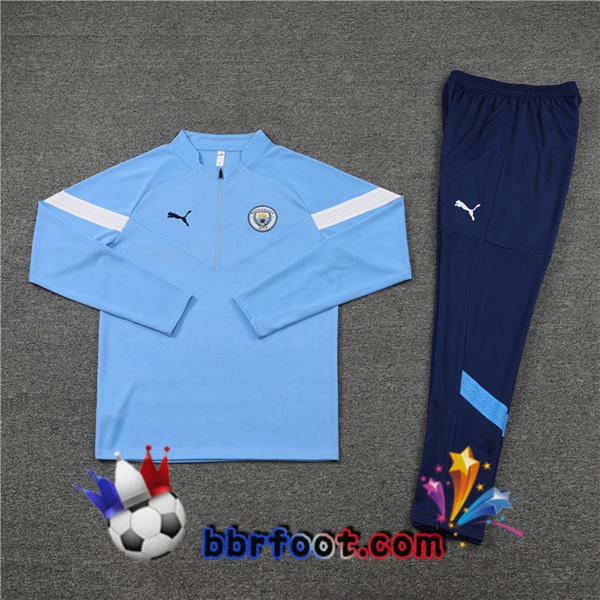 Survetement Foot Manchester City Bleu 2022/2023