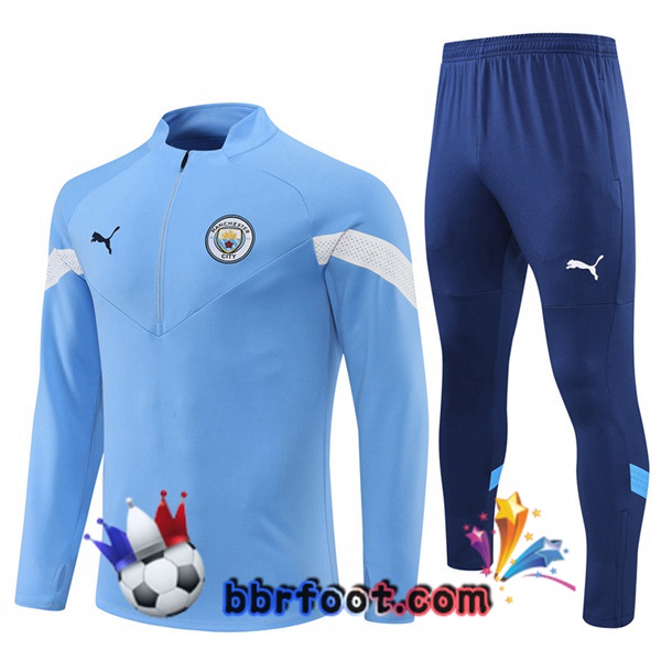 Survetement Foot Manchester City Bleu 2022/2023