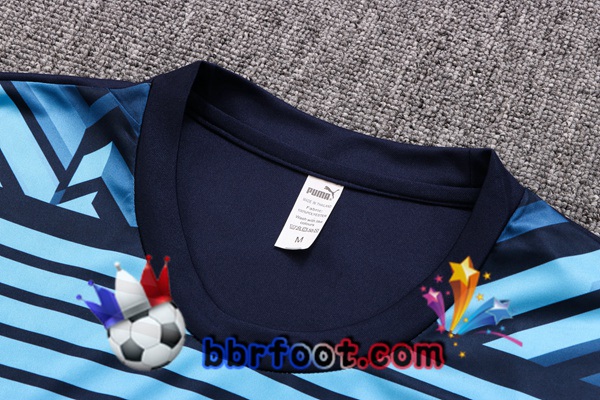 Training T-Shirts Marseille OM + Shorts Bleu Royal 2022/2023