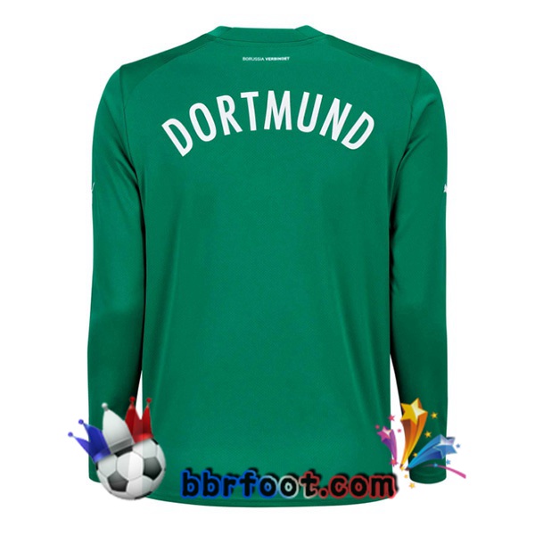 Maillot Foot Dortmund BVB Gardien de but Manche Longue Vert 2022/2023