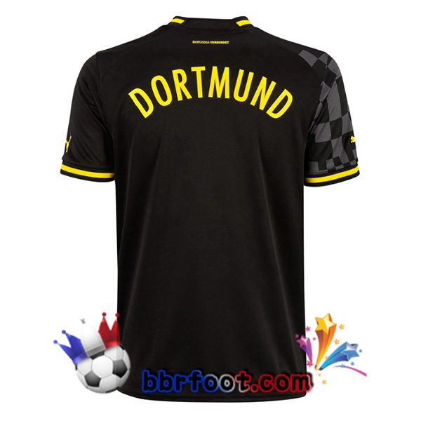 Maillot Foot Dortmund BVB Exterieur Noir 2022/2023