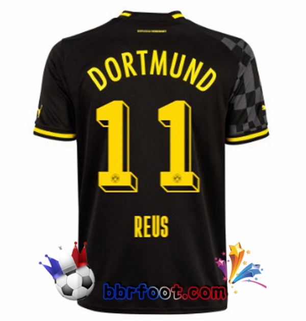 Maillot Foot Dortmund BVB (Reus 11) Exterieur Noir 2022/2023