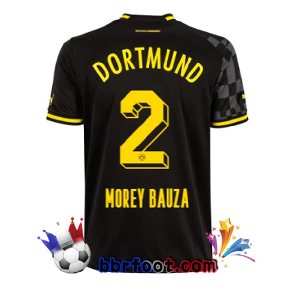 Maillot Foot Dortmund BVB (Morey Bauza 2) Exterieur Noir 2022/2023