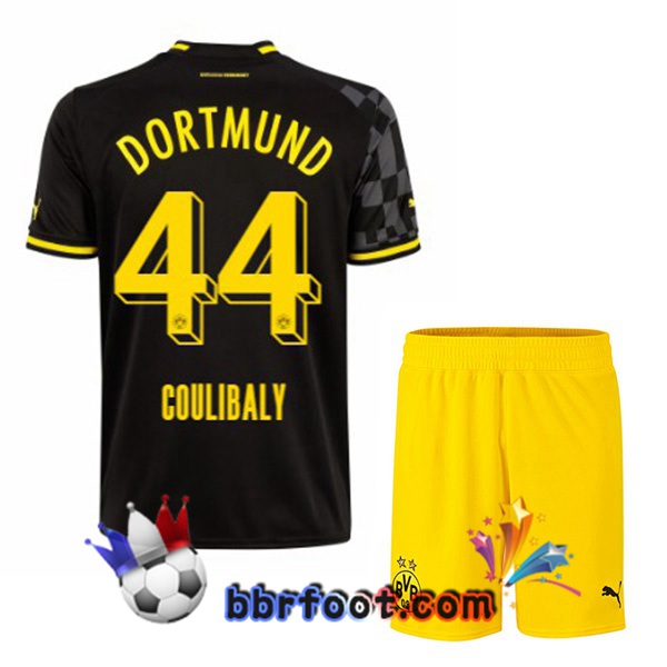 Maillot Foot Dortmund BVB (Coulibaly 44) Enfant Exterieur Noir 2022/2023
