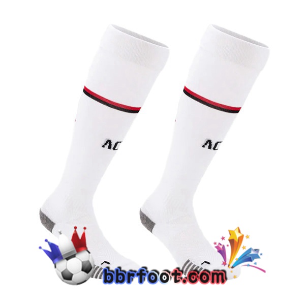 Chaussettes Foot AC Milan Exterieur Blanc 2022/2023