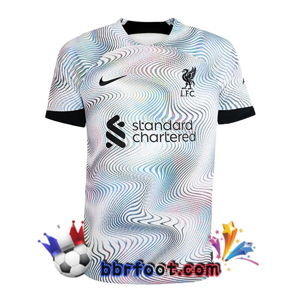 Maillot Foot FC Liverpool Exterieur Blanc 2022/2023