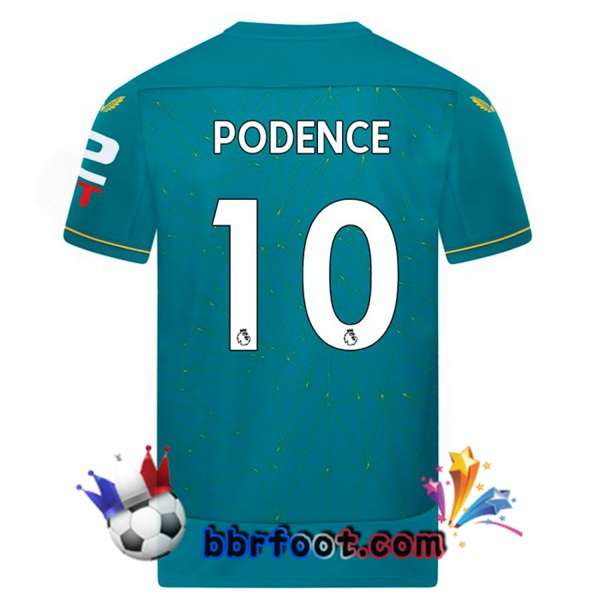Maillot Foot Wolves (PODENCE 10) Exterieur Bleu 2022/2023